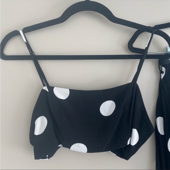 Free People Polka Dot Crop Tank & Skirt Set - Picture 11 of 16